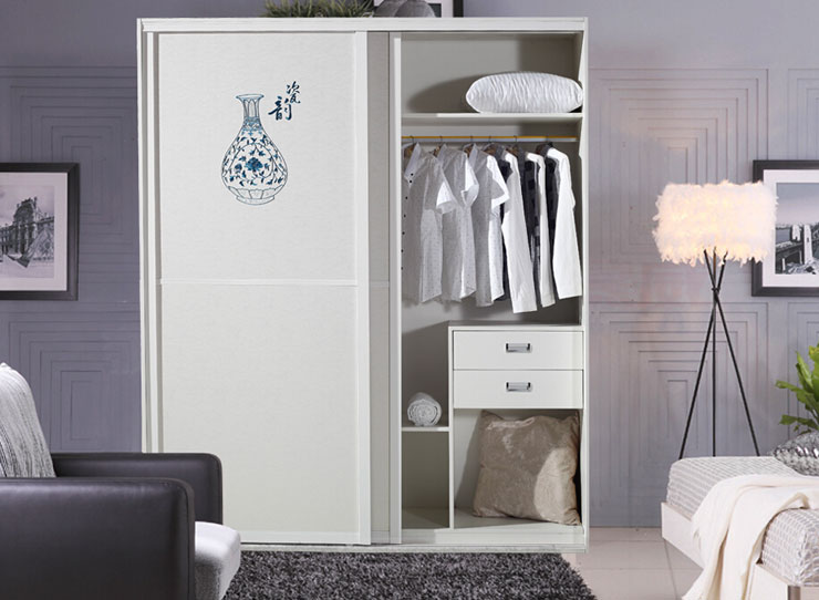 瓷韵移门衣柜图片 浓郁的中国风情
