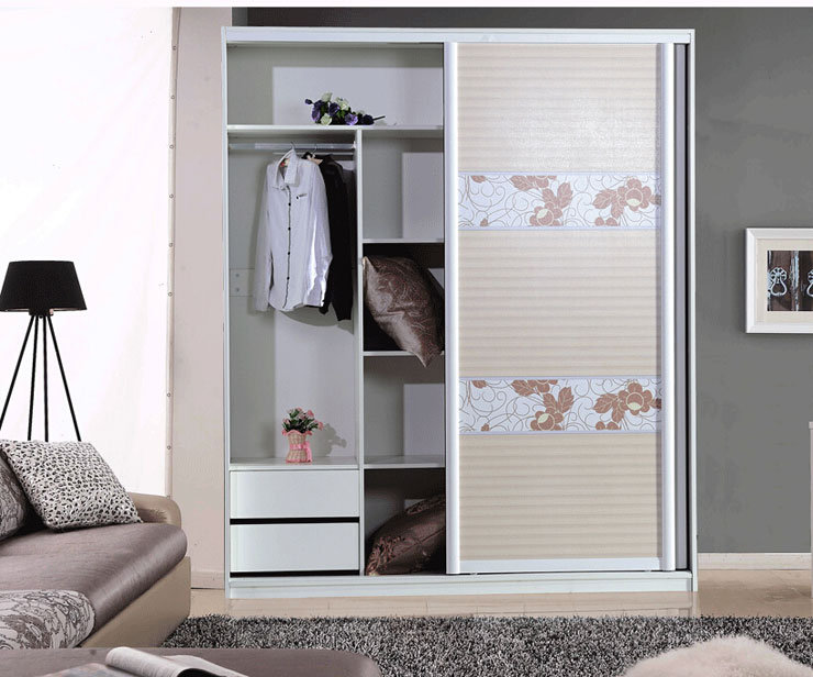 现代简约艺术衣柜效果图 80后简约柔情家