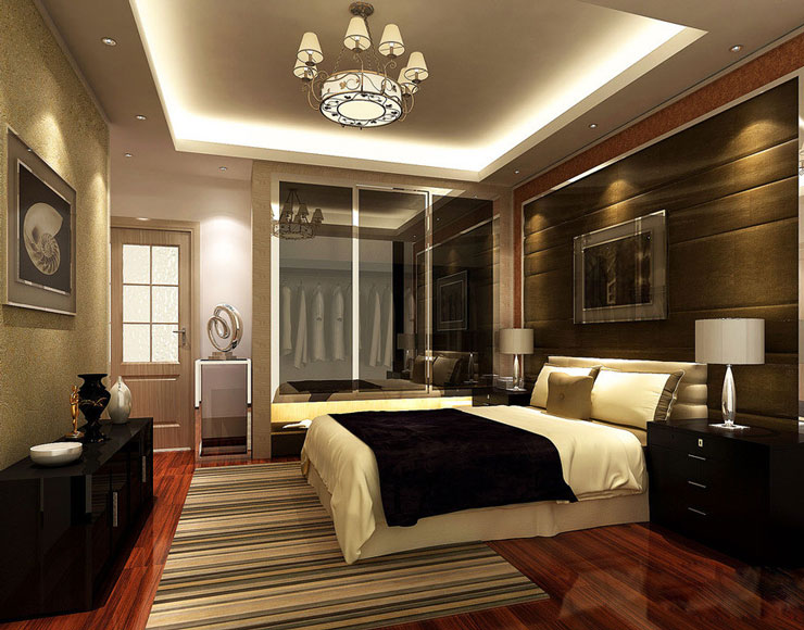 现代主卧衣柜设计图 200㎡四居室家