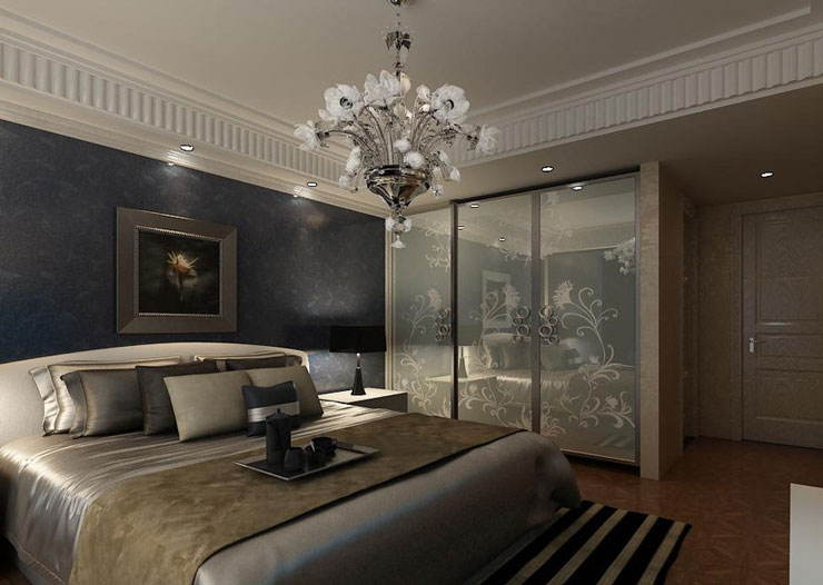 三居室现代风格 时尚个性衣柜设计图