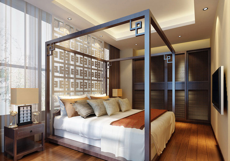 贵立脱俗衣柜效果图 150㎡三居室中式风格卧室