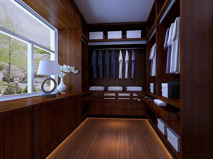 男神中式衣柜效果图 时髦细节装饰