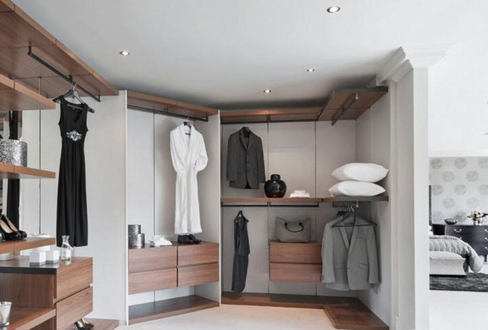 不规则卧室衣柜设计图 创意空间灵巧搭配