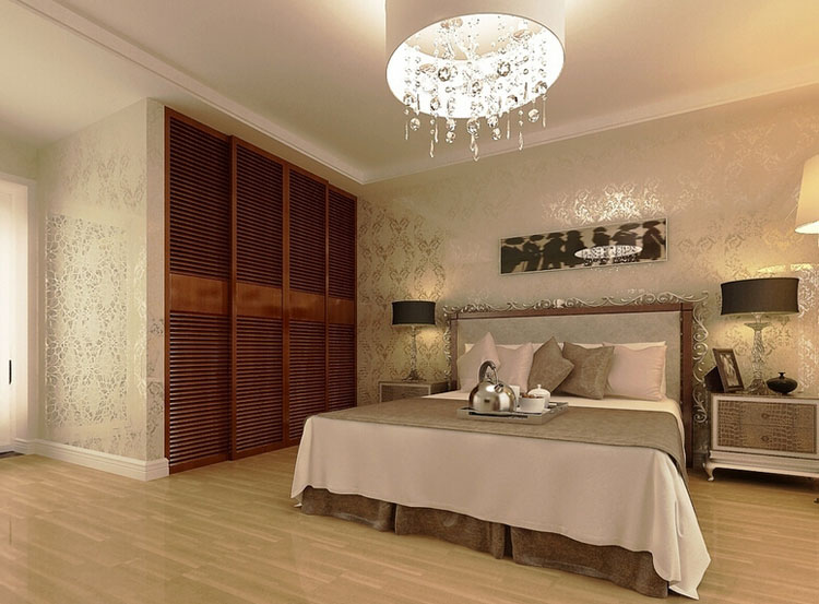 巧用冷暖色搭配 超宽敞卧室衣柜设计图