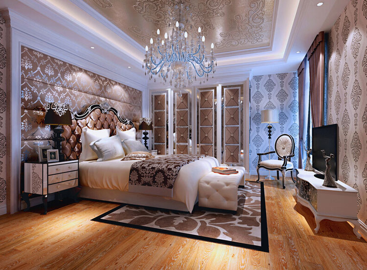 高贵不凡卧室衣柜效果图 晒奢华欧式别墅