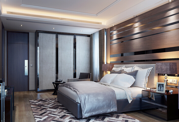 漂亮女性特色卧室 人气时尚衣柜效果图