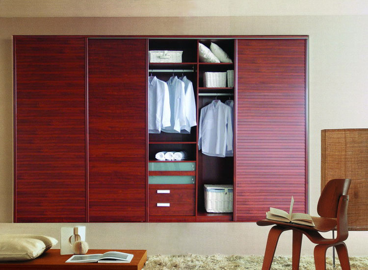 联邦高登推拉门衣柜效果图 新中式时尚