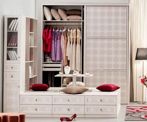 苹果贵族榻榻米衣柜效果图