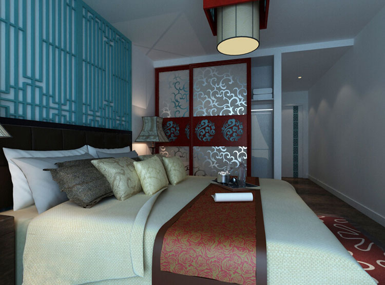 新中式推拉门衣柜效果图  精致主妇天地