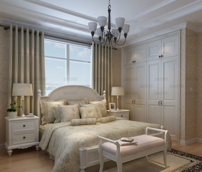 精致女人审美 欧式风格平开门衣柜效果图