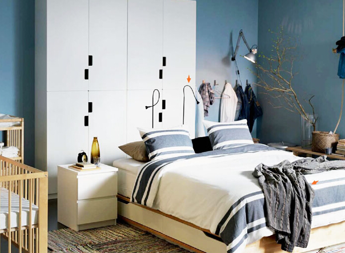 现代简约板式衣柜效果图 卧室升起不落的风景