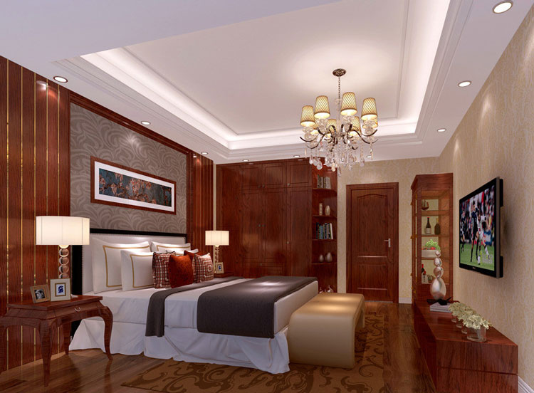 新自然环保主题卧室 现代整体衣柜效果图