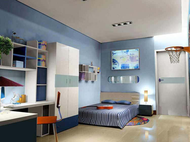 现代板式衣柜设计图 小男子汉独立空间