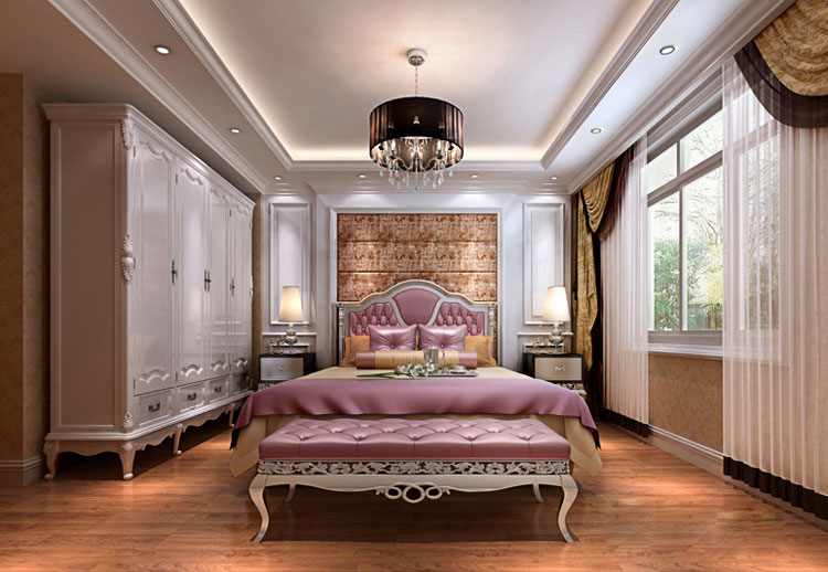 感受风格奢华温馨 欧式整体衣柜效果图