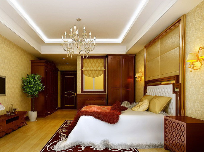 170平美式衣柜效果图 彰显主人公的高品位