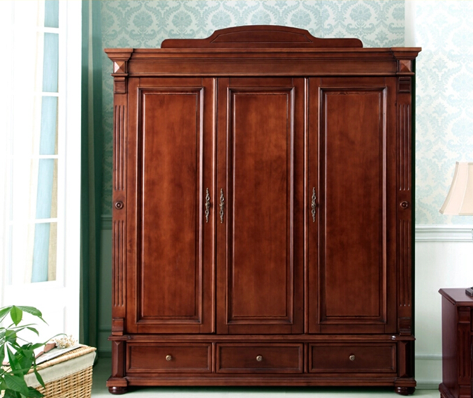新古典实木衣柜效果图 爱在暮色庄园