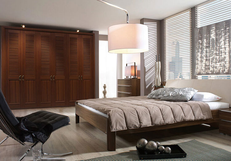 班尔奇整体衣柜效果图 欧式经典真百叶衣柜效果图