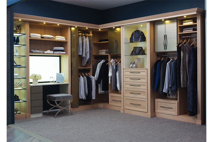 卡曼迪开放式衣柜效果图 空间有效组合