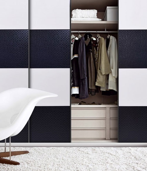 黑白印象衣柜效果图 十一家装参考