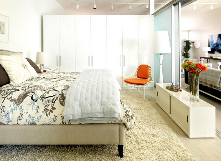 现代板式衣柜效果图  浪漫田园卧室衣柜效果图