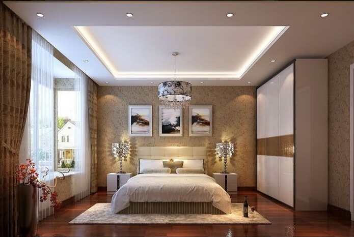 靓丽卧室来袭 时尚简约白色烤漆衣柜效果图