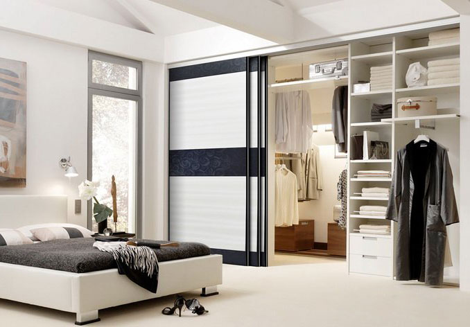 依威梦幻黑白衣柜效果图 空间创意层出不穷