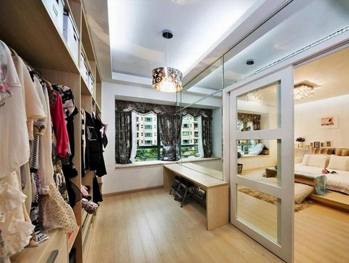 打造都市世外桃源 开放式衣柜效果图