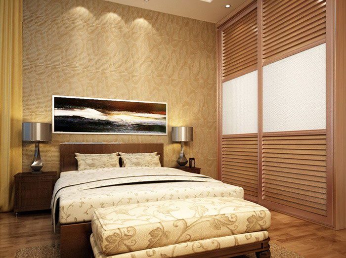 80平小家告别陈旧 现代整体衣柜效果图