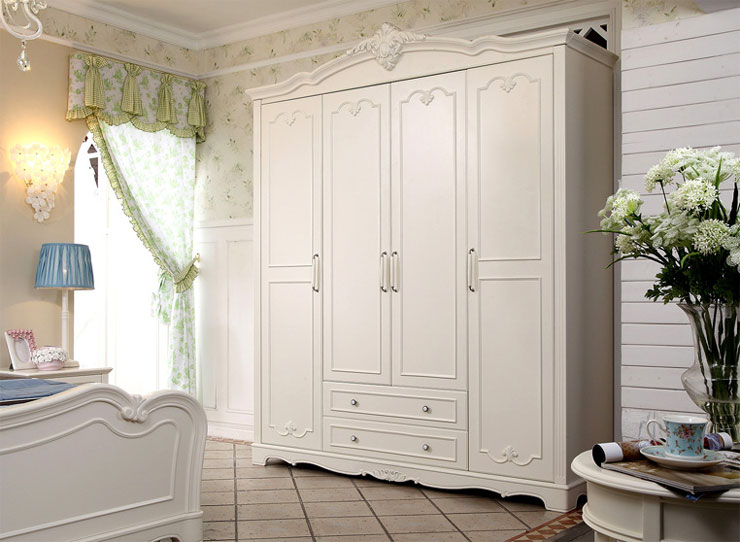 韩式田园风格衣柜效果图 小空间也能浪漫