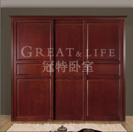 冠特推拉门衣柜效果图 欧式实木衣柜效果图