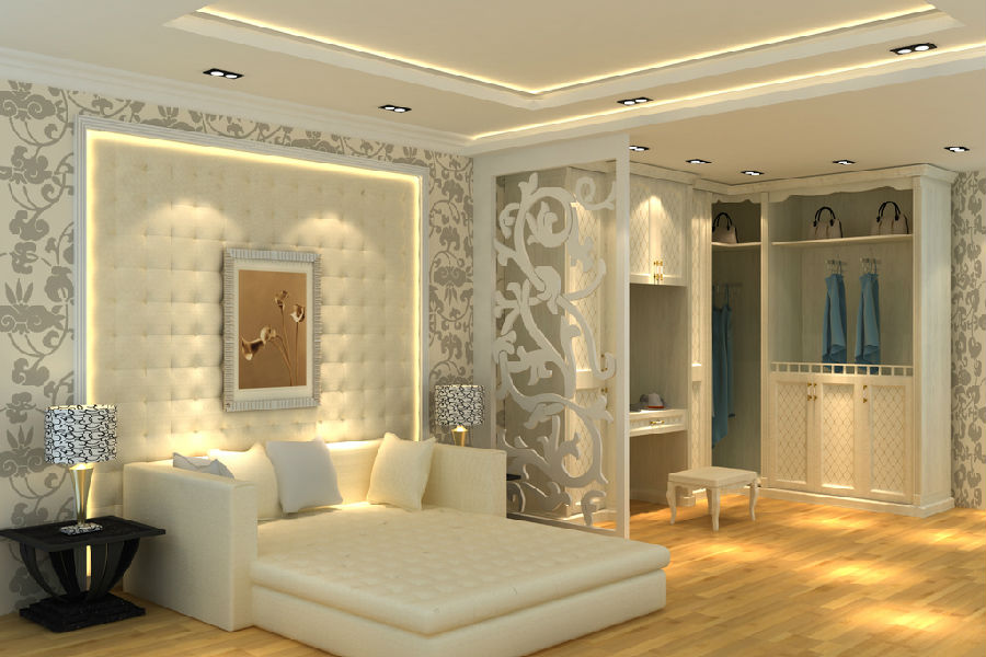 莫干山田园丽人衣柜效果图 新婚第一房 