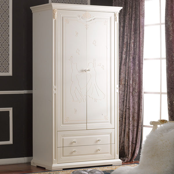 韩式田园两门衣柜效果图 充满诗意般的生活