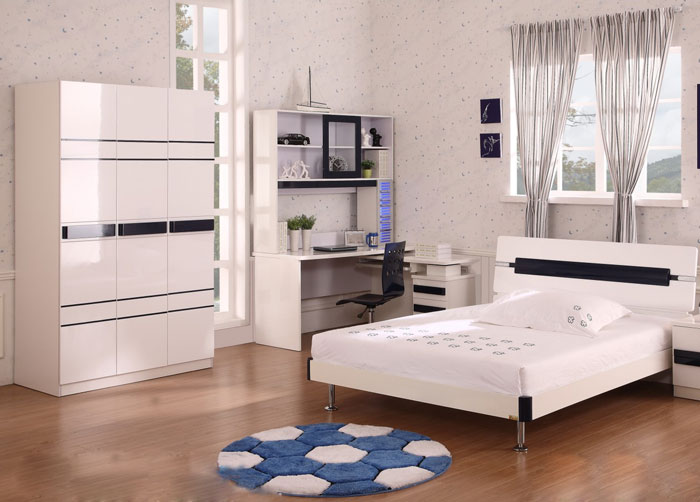 金富雅板式衣柜效果图 儿童卧室收纳好帮手