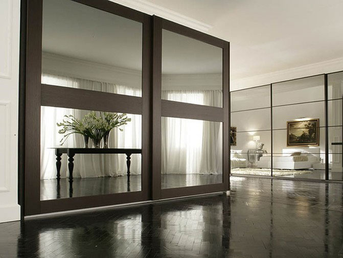 时尚推拉门衣柜效果图 素雅小清新