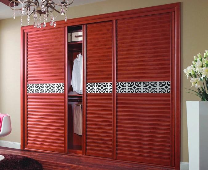 简欧风格苹果木衣柜图片 秋季室内装修案例