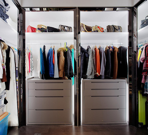 艺术混搭风格 都市简约时尚衣柜设计图