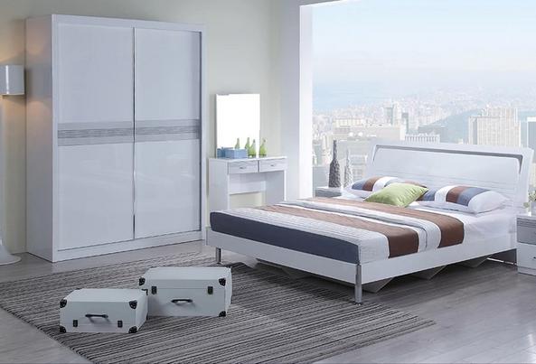 现代整体推拉门衣柜效果图 简单收纳卧室