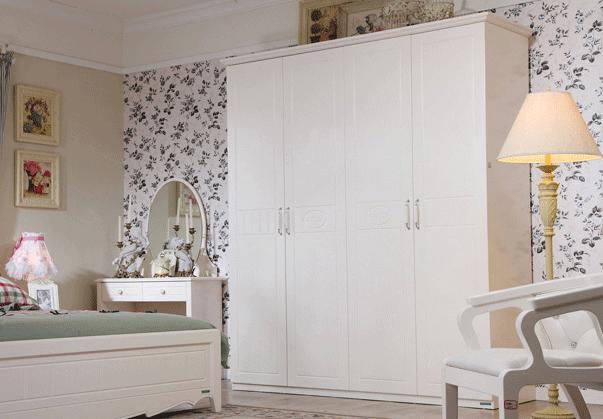 韩式田园整体衣柜效果图 打造女生梦幻卧室