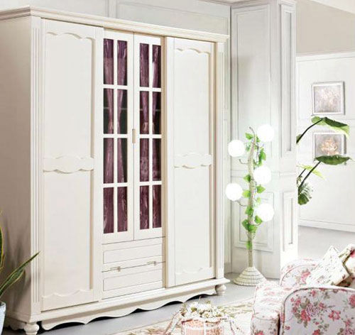 山花烂漫时 韩式风格样板房衣柜图片