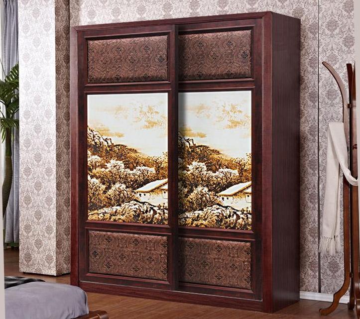 世外桃源皮纹衣柜效果图 中西合璧独特设计