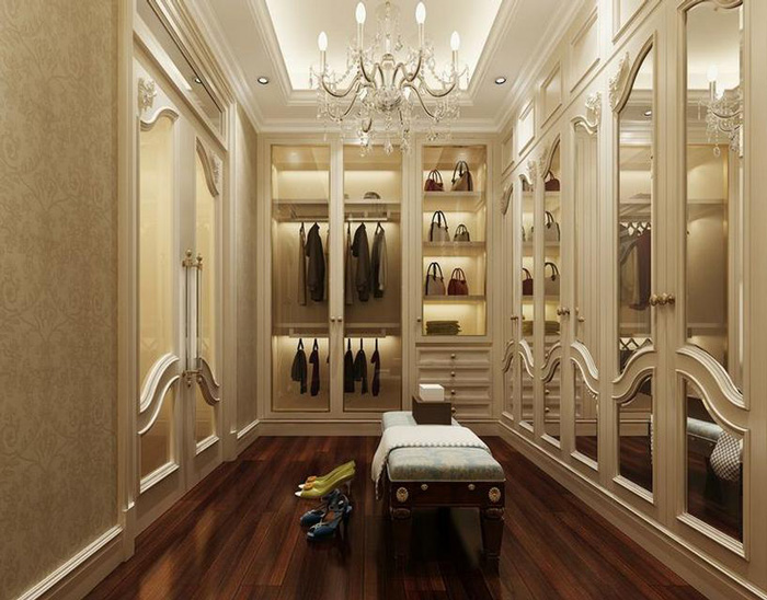 居家高大上 大复式楼衣柜效果图