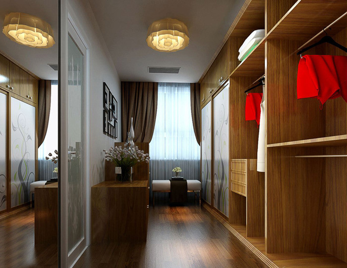 老房子新韵味 小夫妻80平二手房衣柜效果图