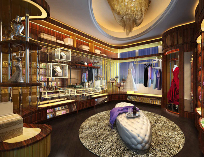 上流名媛奢华婚房设计 绝美衣柜效果图