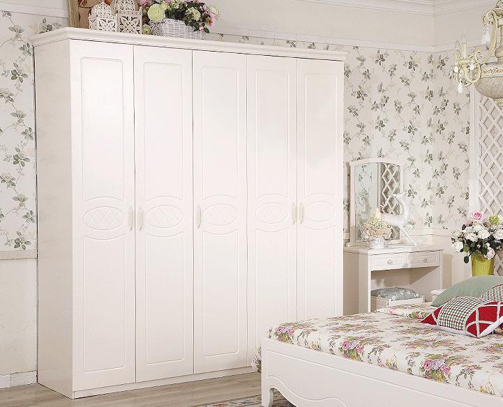 韩式田园储物衣柜效果图 板式韩式大衣柜图片