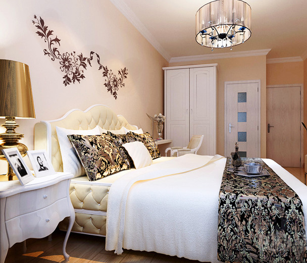 简约欧式风格整体衣柜效果图  白色衣柜圆你公主梦