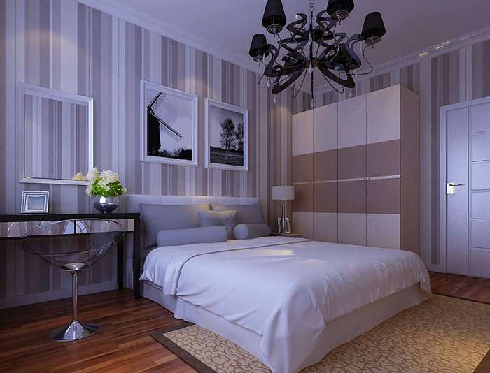 混搭元素复式屋 简约风格板式衣柜图片