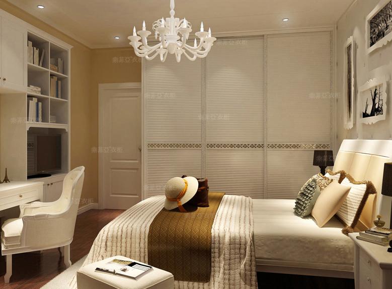 10平米也可以这么美 经典百叶衣柜效果图