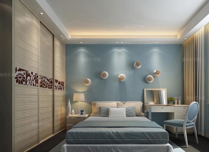 妙采光造稳重格局 婚房衣柜设计图