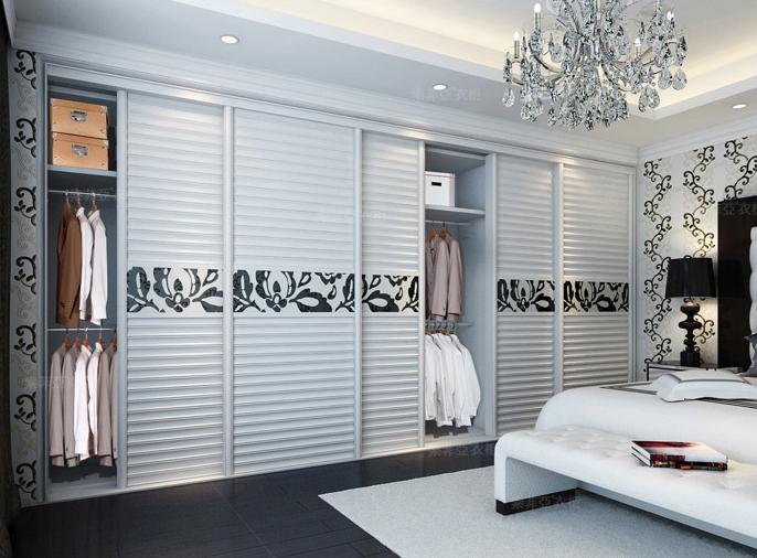 索菲亚冲浪百叶衣柜效果图 塑造浪漫空间