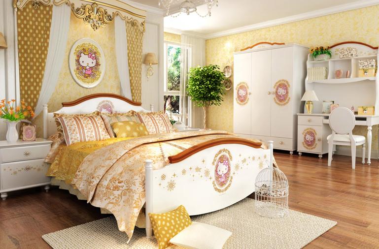 Hellokitty韩式衣柜效果图 奢华又温馨